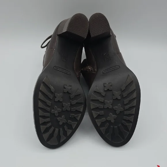 AEROSOLES Rich Brown Ankle Leather Booties - Picture 12 of 15